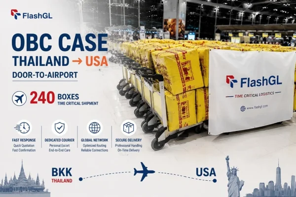 OBC Door-to-Port Thailand to USA — 240 Boxes in 27 Hours - FlashGL