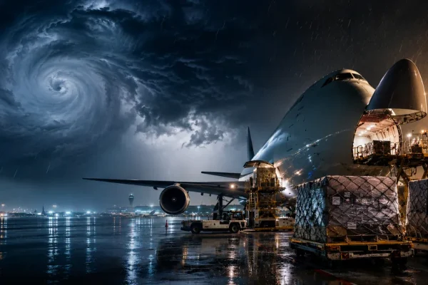 When Typhoon Saudel Disrupts Air Cargo: How Time-Critical Logistics Keeps Supply Chains Moving